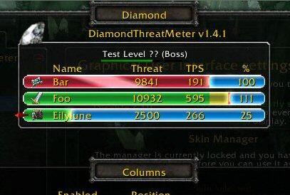 TBC2.43版DiamondThreatMeter仇恨插件 功能类似omen