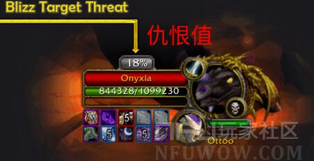 BlizzTargetThreat 2.43头像仇恨值
